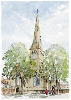 A large picture of Leicester Cathedral